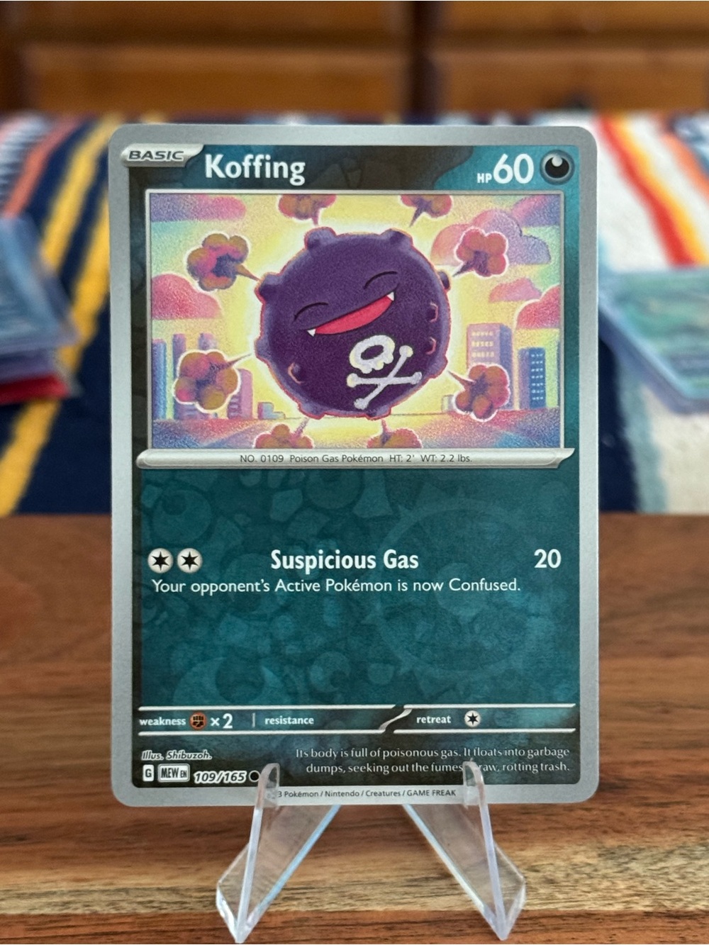 Koffing Pokémon 151 Reverse Holo Card - NM